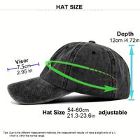 Casquette de baseball pour femme en coton vintage délavé, avec broderie montagne, couleur unie, style décontracté, protection solaire
