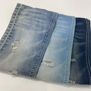 Cheap Wholesale Cotton Denim Washed Blue Jeans Fabric custom print fabric