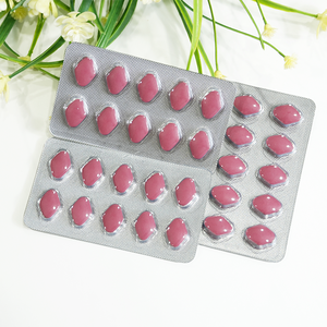 Comprimés de fibres alimentaires roses pour l'amélioration masculine, formule à base de plantes, vitalité, énergie, soutien longue durée, échantillon en blister - Product Image 4