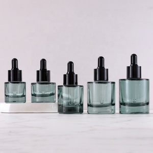 Màu xanh đậm Vai phẳng Chai nhỏ giọt 15ml-50ml Tinh dầu và tinh chất mỹ phẩm chai riêng biệt với nắp vặn - Product Image 4