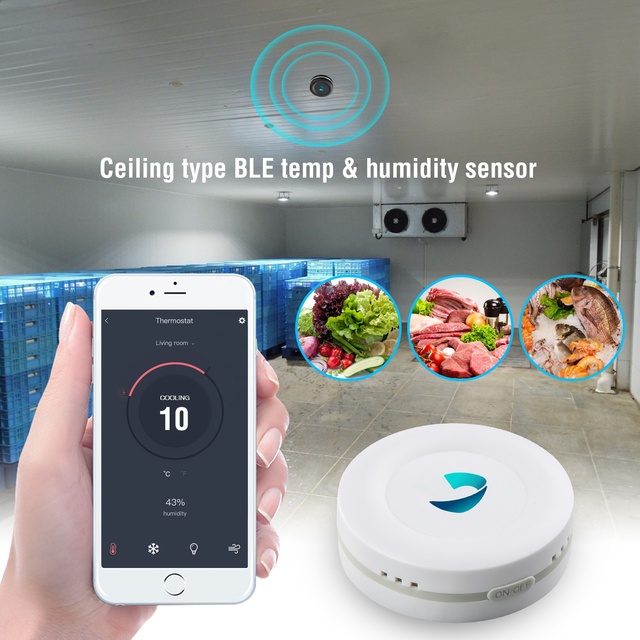 STiE9Pro 2 X Li-FeS2 Low Temperature Resistant Battery IoT Wireless Temperature Humidity Sensor IBeacon BLE5.0 Beacon