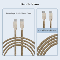 Kabel Data USB Tipe C Tali Rami Kepang Grosir 5A Pengisian Cepat PD 100w
