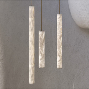 Lámpara Colgante Lineal Moderna de Piedra de Nieve para Hotel, Villa, Dormitorio, Sala de Estar, Escalera, Decoración de Interiores - Product Image 1