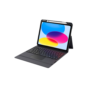 Clavier magique rétroéclairé avec pavé tactile multi-<span class=keywords><strong>touch</strong></span> en cuir PU de qualité supérieure pour iPad 10e génération, étui de protection pour iPad - Product Image 1