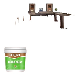Revêtement liquide auto-nivelant époxy DEQI ODM/OEM avec sable coloré pour sols de sous-sol, garage et chambre - Product Image 1
