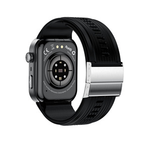 Nouvelle <span class=keywords><strong>montre</strong></span> connectée transfrontalière S191 carrée AMOLED avec mesure de la pression artérielle par airbag et électrocardiogramme (ECG) - Product Image 4