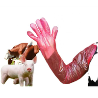 Gants vétérinaires jetables de 90 cm, manchons de protection longs de 90 cm pour le diagnostic et les soins d'urgence des animaux hors site