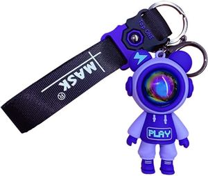 Custom 2D 3D Astronaut Keychain Cute <b>Cartoon</b> PVC Rubber Key <b>Ring</b> with UV Printing Business Gift Promotion Keychains - Product Image 2