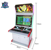 Borne d'arcade de combat à monnayeur de 32 pouces, 2 joueurs, armoire verticale, console de jeu vidéo pour centre de jeux commercial