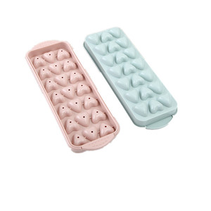 Vassoi per cubetti di ghiaccio a forma di cuore stampo per cioccolato facile rilascio vassoi per ghiaccio 21-cavità stampi in plastica cuore per cubetti di ghiaccio - Product Image 2