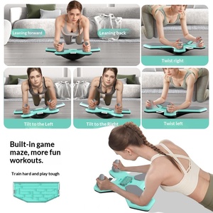 Planche d'équilibre multifonctionnelle <span class=keywords><strong>Lippo</strong></span> avec support plat en PVC, inclinaison à 360°, appareil d'entraînement complet pour la remise en forme à domicile - Product Image 3