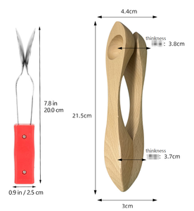 Cucchiaio musicale cucchiaio di legno strumenti a percussione Orff strumenti a percussione <span class=keywords><strong>musica</strong></span> per studenti per bambini - Product Image 5