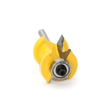Bit Router Cetakan Wajah Kolom Manik-manik Bullnose Shank 8Mm, untuk Alat Pertukangan