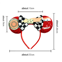 2025 dessin animé souris oreille arc bandeau enfants Cosplay Sequin cheveux accessoires parfait pour les filles et les femmes Festival cadeaux