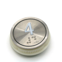 Bouton poussoir d'ascenseur LOP COP 35,6 mm, fabriqué en Chine, DC24V/12V, garantie 2 ans, pièce de rechange pour ascenseur