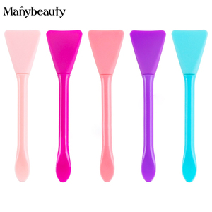 Brosse Applicateur de <span class=keywords><strong>Masque</strong></span> Facial en Silicone Double Face, Outil de Beauté Cosmétique Spa, Brosse en Silicone Douce pour <span class=keywords><strong>Masque</strong></span> de Boue - Product Image 4