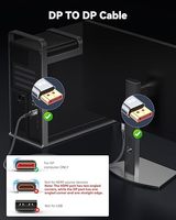 Câble haute vitesse 8K DP 1.4 plaqué or avec blindage combiné en nylon, mâle-mâle, pour PC de jeu, moniteur, projecteur 8K60HZ