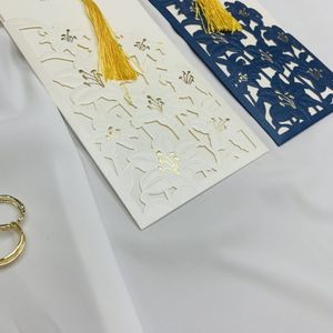 <span class=keywords><strong>Carte</strong></span> d'invitation de mariage découpée au laser en papier bon marché à prix d'usine - Product Image 2