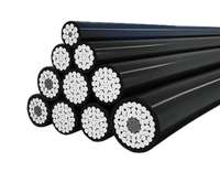 Cable de Alimentación Industrial de Bajo Voltaje 0.6/1KV, 3X95+50mm2, ABC AH, Conductor de Aluminio, Aislamiento XLPE, Revestimiento de PVC, para Instalación Aérea