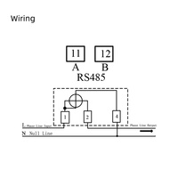 Medidor de energía inteligente digital OEM certificado CPA YADA, pantalla LCD monofásica, RS485 Modbus Din Rail, Medidor eléctrico de CA