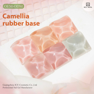 ICE NOVA Camellia Rubber French Style <span class=keywords><strong>Base</strong></span> Gel Color HEMA-Free Pink Nude Rubber <span class=keywords><strong>Base</strong></span> Coat with Elastic Resin and Rubber <span class=keywords><strong>Base</strong></span> - Product Image 4