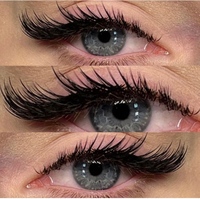 Meilleures ventes 2026 : Faux cils en vison 3D Foxy Winged Cat Eye Angel Wing, effet plume, naturels et volumineux, marque privée