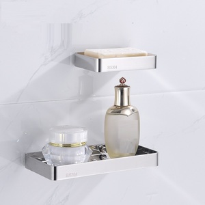 Aoniu Wholesale New Sus 304 Stainless Steel <b>Storage</b> Soap Rack <b>Bathroom</b> Accessories Soap Dishes - Product Image 4