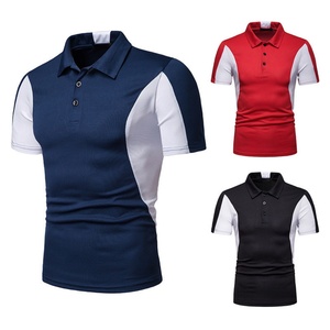 Polo de Golf de Manga Corta para Exteriores, 3 Botones, Pique o Interlock, 100% Poliéster, Diseño Moderno con Parches, Secado Rápido, Casual - Product Image 6