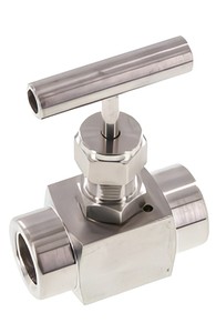 Raccord manuel haute pression 6000 psi en acier inoxydable 316 robuste de Taïwan, filetage 1/4 po, pour gaz/eau/huile, -20°C~200°C - Product Image 1