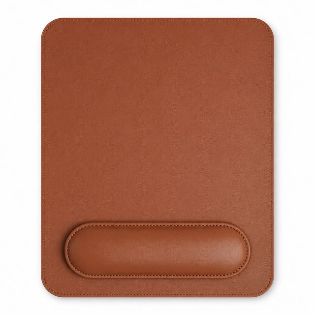Eco-Friendly Recycled Biodegradable Ergonomic Wrist Rest Mouse Pad Leather Gaming Anti-Slip Office Home Custom Logo Stock