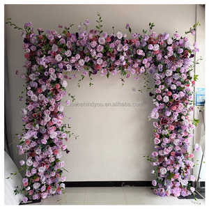 Arcos de Flores Artificiales Blancos y Verdes con Rosas para Decoración de Entrada de Bodas y Hogar - Product Image 5