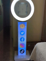 Borne photo portable pour iPad avec rotation, pour événements et fêtes, avec serrure et clé pour iPad sécurisé, disponible depuis nos entrepôts US/UK/CA