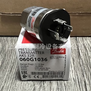 เครื่องส่งสัญญาณความดันแดนฟอสส์ AKS32R 060G1036 ช่วง 1-12 บาร์ ปลั๊ก DIN 4 พิน ผลิตในประเทศจีน - Product Image 1