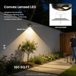 Lampes solaires murales extérieures innovantes IP65 étanches, bicolores, 3 modes, pour terrasse, porche, jardin, décoration et sécurité - Product Image 4