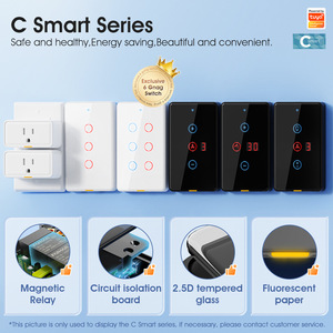 Tuya สวิตช์สัมผัสติดผนัง Wi-Fi อัจฉริยะ10A รีโมทคอนโทรล RF433 110V AC พร้อม Alexa ควบคุมด้วยเสียงสำหรับระบบอัตโนมัติทั้งบ้าน - Product Image 2