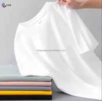 T-Shirt Personnalisé Homme en Coton Haute Qualité 230GSM/250GSM, T-Shirt Vierge Surdimensionné Lourd pour Sérigraphie