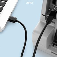 Câble d'imprimante SYONG vers ordinateur, câble d'imprimante/scanner USB haute vitesse A vers B mâle, 4,9 pieds, compatible avec Lexmark, HP, Canon