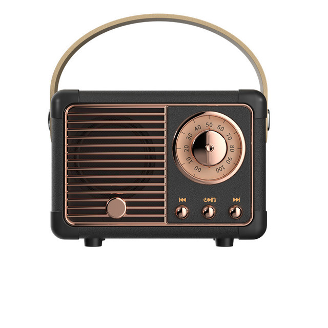 Retro Style ABS Plastic Speaker with Type-C Charging Port DC 5V 500mA Power Supply for Bluetooth 5.3 Features for Boomboxes