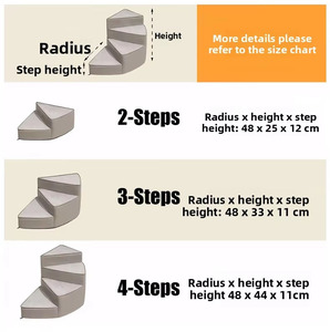 <span class=keywords><strong>Escalier</strong></span> <span class=keywords><strong>pour</strong></span> animaux de compagnie en cuir rotatif à <span class=keywords><strong>4</strong></span> niveaux, résistant aux rayures, avec garde-corps, rampe articulée, marche <span class=keywords><strong>pour</strong></span> animaux de compagnie, <span class=keywords><strong>escalier</strong></span> sur mesure - Product Image 5