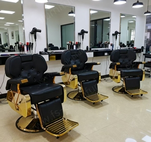 Poltrona da Barbiere di Lusso con Sollevamento, Sedia Speciale per Parrucchieri, Arredamento per Salone di Bellezza - Product Image 4