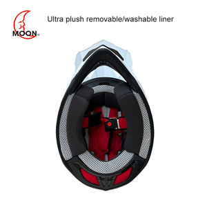 Les fabricants vendent un casque blanc personnalisé pour les motos tout-terrain facile à transporter ABS + EPC Dual Sport - Product Image 3