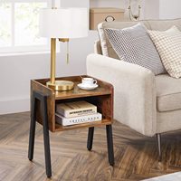 Table en bois marron supérieure vintage