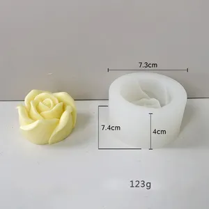 MHC Fabrik Pfingstrose Blume Aromatherapie Kerzenformen Silikonkautschuk individuelle Seifeformen handgefertigte DIY 3D Kerzen-Silikonformen