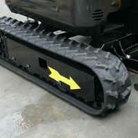 Mini-excavatrice sur chenilles Seahawk 3,5 tonnes avec moteur Kubota, godet en acier, haute efficacité, matériel de terrassement