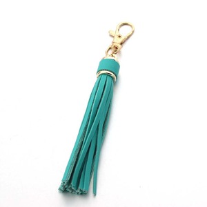 Premium Quality Tough PU Leather Tassels with Golden Metal Caps Lobster Swivel Keychain Tassels for Luxury Handbag RTS - Product Image 4
