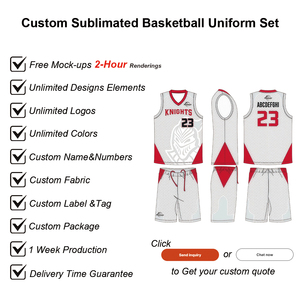 Conjunto de Camiseta y Pantalones Cortos de Baloncesto Personalizados, Uniforme de Baloncesto Varsity para Escuela Secundaria, Kit de Sublimación Transpirable de Secado Rápido de 180GSM - Product Image 3