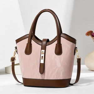 High quality PU material bucket bag, new fashionable multifunctional unique design, buckle bucket bag - Product Image 4