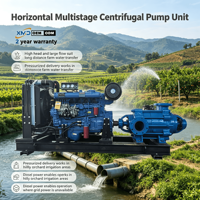 Pompe à eau centrifuge horizontale multi-étages en fonte résistante à l'usure de 6 pouces et 8 pouces pour l'irrigation agricole