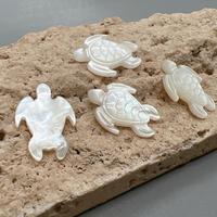 Nouvelles perles de coquillages naturelles sculptées en forme de tortue de mer pour la fabrication de bijoux, colliers, bracelets, boucles d'oreilles, accessoires de bricolage