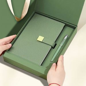 Set de Cuaderno A5 de Cuero PU Personalizable y Caja para Bolígrafo con Logotipo Personalizado, Regalo Corporativo de Bienvenida - Product Image 1